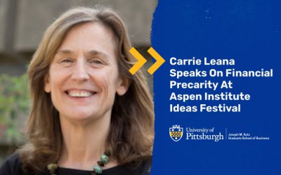 Carrie Leana Speaks On Financial Precarity At Aspen Institute Ideas Festival